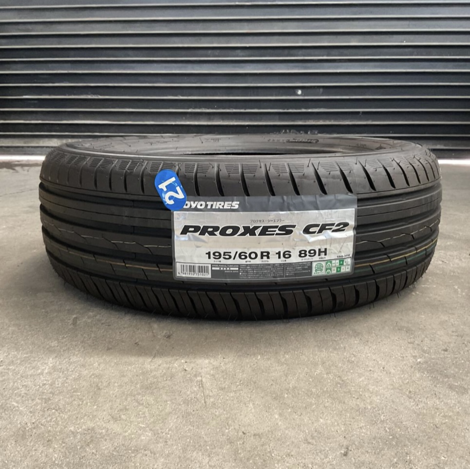 195/60R16 89H PROXES CF2 TOYOTIRES トーヨータイヤ 2021年製