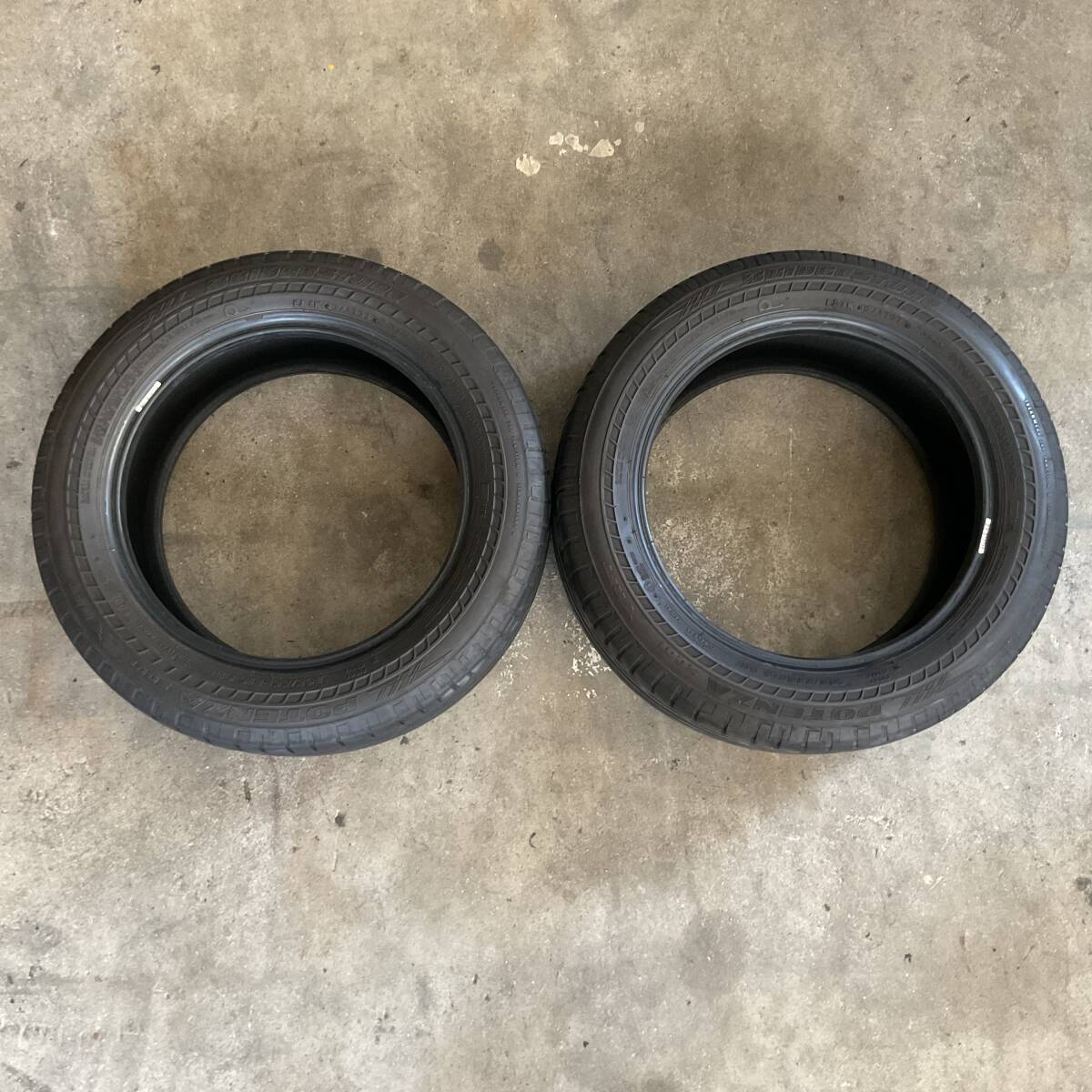 【中古品】BRIDGESTONE ブリヂストン 205/55RF16 91W POTENZA 2本セット