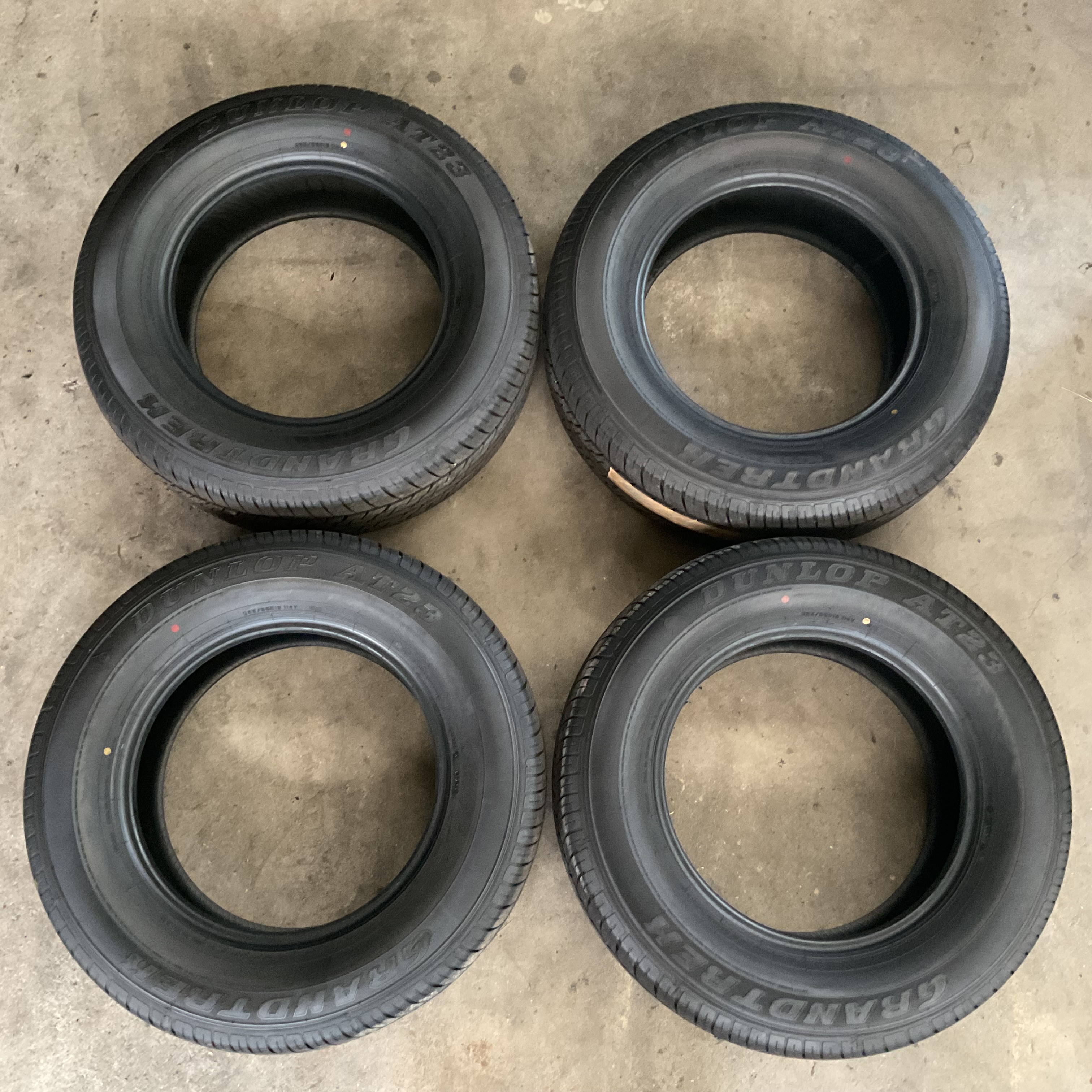 【中古品】DUNLOP ダンロップ 265/65R18 114V GRANDTREK AT23 4本セット