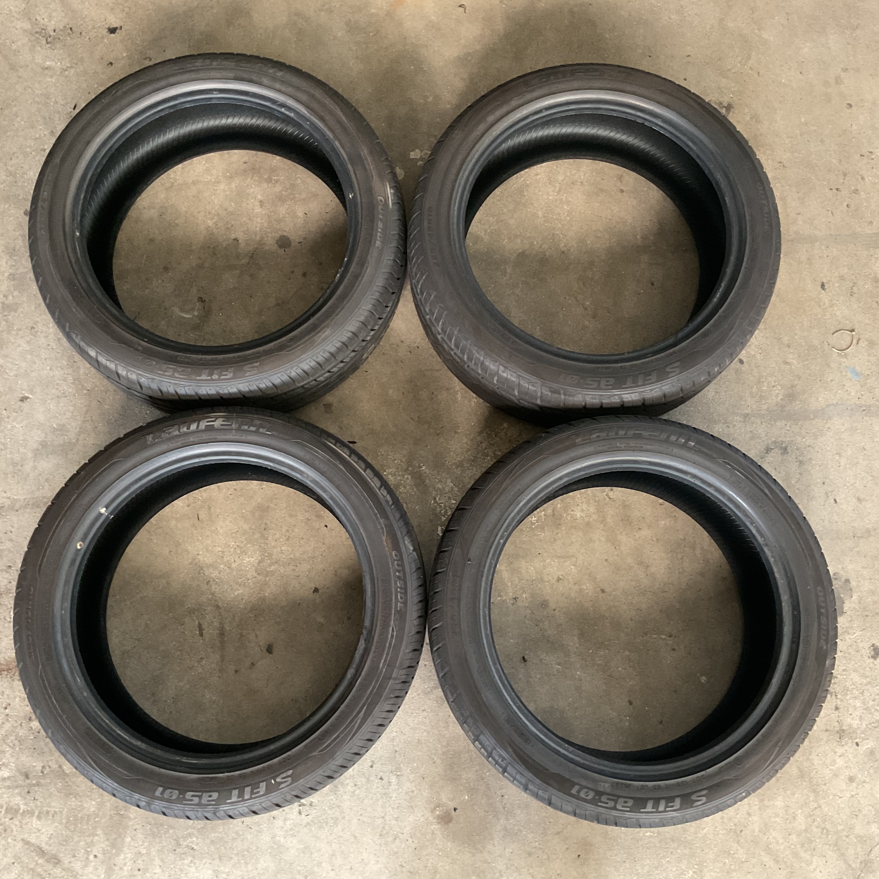 【中古品】LAUFENN ラウフェン 225/45R18 91W S FIT AS-01 4本セット